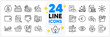 © blankstock - Icons set of Change money, Add purchase and Exchange currency line icons pack for app with Document, Money wallet, Euro rate thin outline icon. Networking, Phone pay, Wallet pictogram. Vector