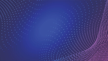 Wall Mural - 3d abstract particle line technology poster
