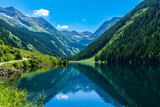 Fototapeta Niebo - beautiful lake in the Austrian Mountains