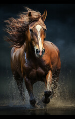 Poster - cavalo molhado 