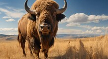 Buffalo On The Prairie