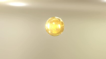Wall Mural - liquid bubbles mixed create 3d nourishing therapy. macro shot's elements combine into a serum. the c