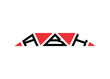 ABA Triangle letter logo design with triangle shape.Monogram letter ABA logo design vector template