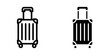 Luggage icon. symbol for mobile concept and web design. vector illustration