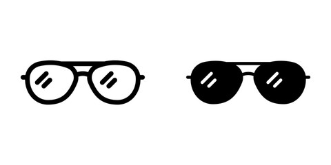 glasses icon.symbol for mobile concept and web design. vector illustration