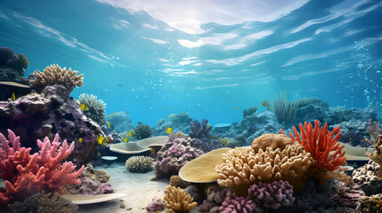 Wall Mural - coral reef, reef, coral, maritime, underwater coral reef