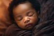 baby is sweetly sleeping, calm serene sleep, selective focus