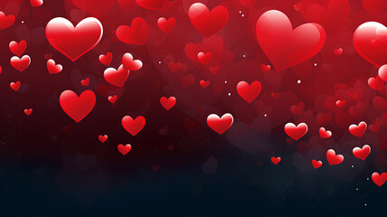 Wall Mural - Valentines day background. Heart confetti over background. Concept: love, valentine's day,  wedding.