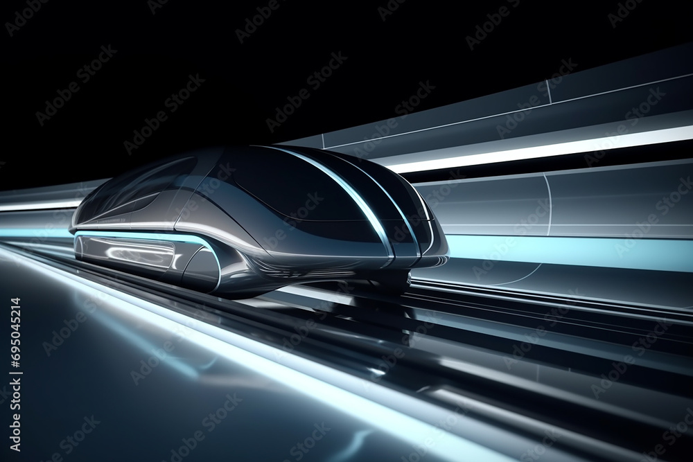 Hyperloop train, background of a magnetic levitation train, Hyperloop ...
