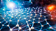 Futuristic network connectivity background.