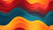 Abstract colorful background with waves, repeated pattern. Generative AI