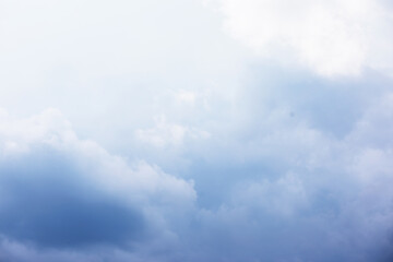 Canvas Print - Sky landscape with clouds in pastel colors