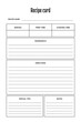 White blank paper blank recipe book for Bridal Shower and Wedding, v8