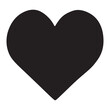 Love Heart Symbol Icon. Love Illustration Set with Solid and Outline Vector Hearts. eps 10. vector