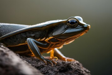 Wall Mural - Stunning close-up images of small wildlife in the woods created by AI