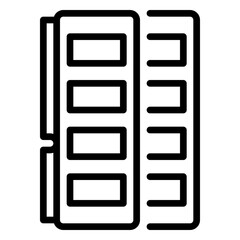 RAM icon, line icon style