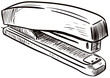 stapler handdrawn illustration