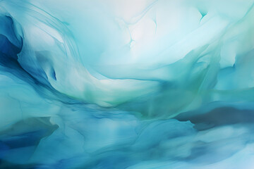 Wall Mural - beautiful original wide format abstract background image in blue and teal tones for design or creati