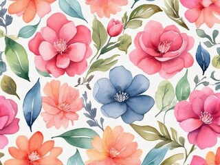 cute watercolor seamless pattern 2