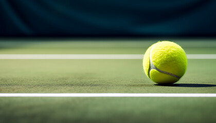 tennis ball on court