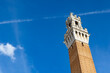 Bell tower of the Palazzo Pubblico in Siena, Italy