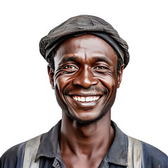 Poster - Black Person Worker Smiling