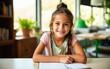 © PRASANNAPIX - Cute little girl child studying at home