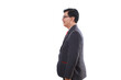 © ArvStd - Side view of asian businessman in suit and wearing eyeglasses