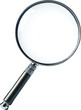 © AucArtStudio - Black magnifying glass representing search, zoom, and exploration, ideal for research, study, and investigation concepts.