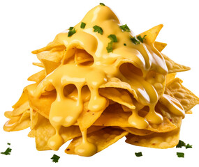 Wall Mural - nachos isolated on transparent background