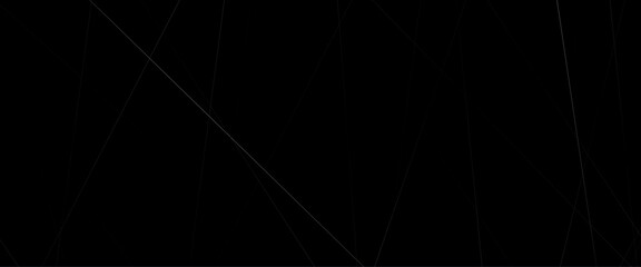 Vector abstract dark background of intersecting lines in black colors, black with white lines, triangles background modern design.