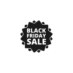 Canvas Print - Black Friday  icon isolated on transparent background