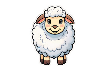 Wall Mural - Happy Sheep (PNG 10800x7200)