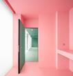 © ADDICTIVE STOCK - Pink room with open door in hospital
