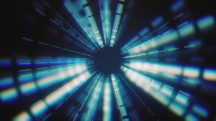 Wall Mural - abstract hud iris technology background/ 4k animation of an abstract wallpaper background with hud i