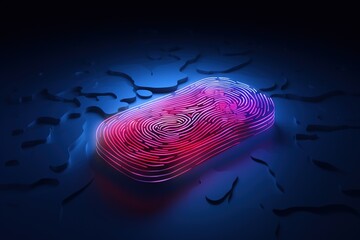 Sticker - digital fingerprint concept