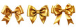 gold bow ribbon golden gift bow white backgrounder