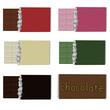 様々な種類の板チョコ