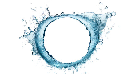 Poster - Water splashes. Water drops on transparent background. Isolated.