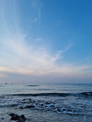 Canvas Print - This is the dawn view of Gwakji Beach in Jeju.