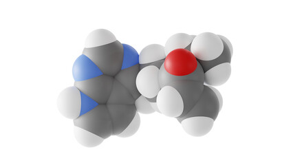 Wall Mural - ritlecitinib molecule, kinase inhibitor, molecular structure, isolated 3d model van der Waals