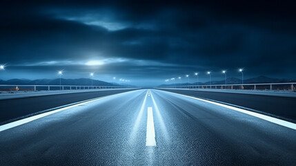 Wall Mural - highway at night