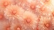 Beautiful Peach Fuzz color background floral style