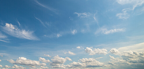 Wall Mural - white clouds in the blue sky