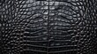Black crocodile leather texture.