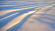 Sunlight reflecting from windblown ripples of snow