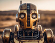 dystopian android robot, enslaved freedom rustic sci fi