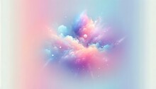 Gradient Color Background Image With A Dreamy Pastel Galaxy Theme