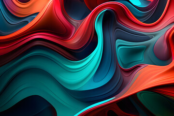 Wall Mural - extreme closeup background with dynamic abstract strokes on black background