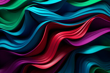 Wall Mural - extreme closeup background with dynamic abstract strokes on black background